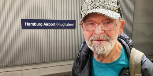 Wie der Obdachlose Peter (76) auf dem Hamburger Flughafen lebt
