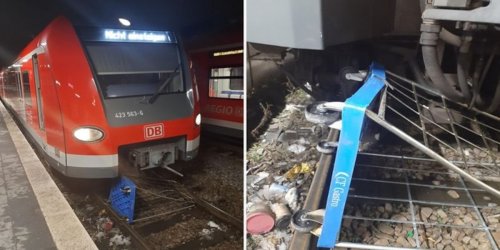 Bundespolizeidirektion München: Bundespolizeidirektion München: S-Bahn kollidiert mit im Gleis liegenden Rollwagen: Keine Verletzten - nur Sachschaden