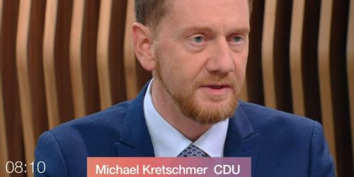 Sachsens Ministerpräsident Michael Kretschmer im "Moma": "Die Menschen verlieren die Nerven"