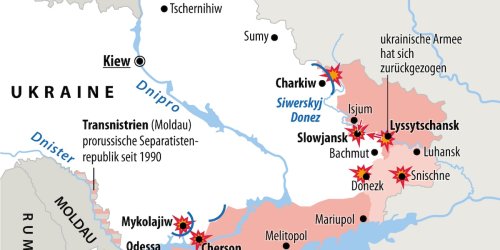 Einnahme von Luhansk, Ambitionen auf Donezk: So hat sich der Frontverlauf in der Ukraine in 131 Tagen verändert