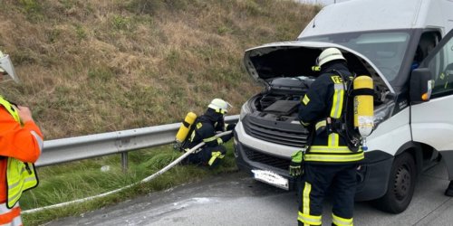 Kreisfeuerwehr Rotenburg (Wümme): FW-ROW: Fahrzeugbrand auf der Autobahn 1 endet glimpflich