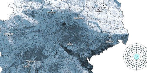 In Boden und Gebäuden: Erhöht Lungenkrebs-Risiko: Neue Radon-Karten zeigen, wo das radioaktive Gas vorkommt