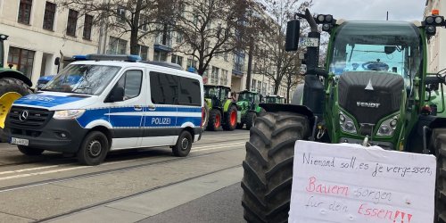 Bei Grünen-Veranstaltung in Magdeburg: Bauern empfangen Ricarda Lang mit Buh-Rufen und Hupkonzert