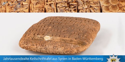 Kunst: Gestohlene Keilschrift aus Syrien in Stuttgart entdeckt