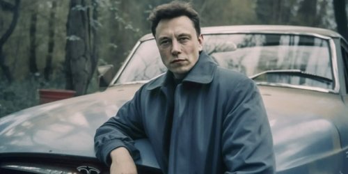 Grandiose Fotos: So sähen Elon Musk und Tesla-Autos zu UdSSR-Zeiten aus