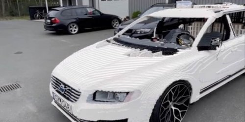 Tüftler bastelt Volvo aus Lego: Er kann sogar fahren