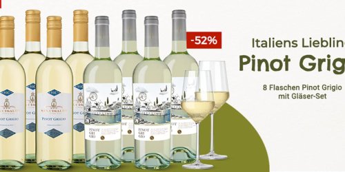 Shopping-Deal mit FOCUS online: Entdecken Sie Italiens beliebtesten Weißwein: Pinot Grigio im exklusiven Paket