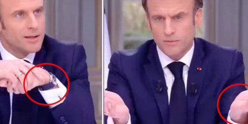 Als Macron über Geringverdiener spricht, verschwindet plötzlich seine Luxus-Uhr - Video