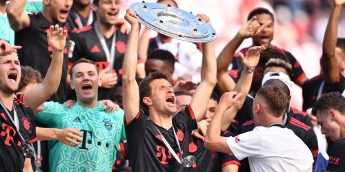 Bundesliga: Meisterfeier des FC Bayern auf Münchner Rathaus-Balkon