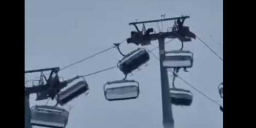 „Oh nein, nein“: Todesangst im Sessellift - Sturmböen schütteln Gondeln mit Skifahrern durch