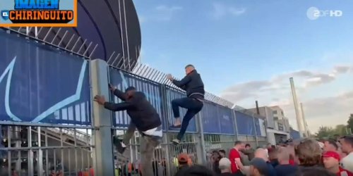 Chaos beim Champions-League-Finale: Fans klettern ohnte Tickets ins Stadion - Finale wegen tumultartigen Szenen verschoben