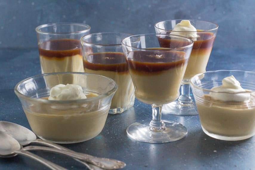 Butterscotch Pudding with Salted Caramel Sauce