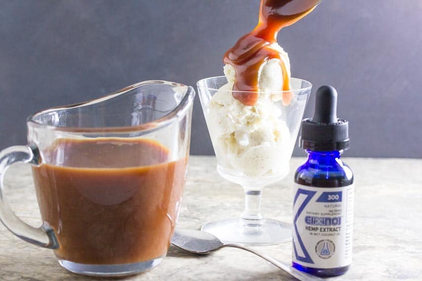CBD Oil Salted Caramel Sauce