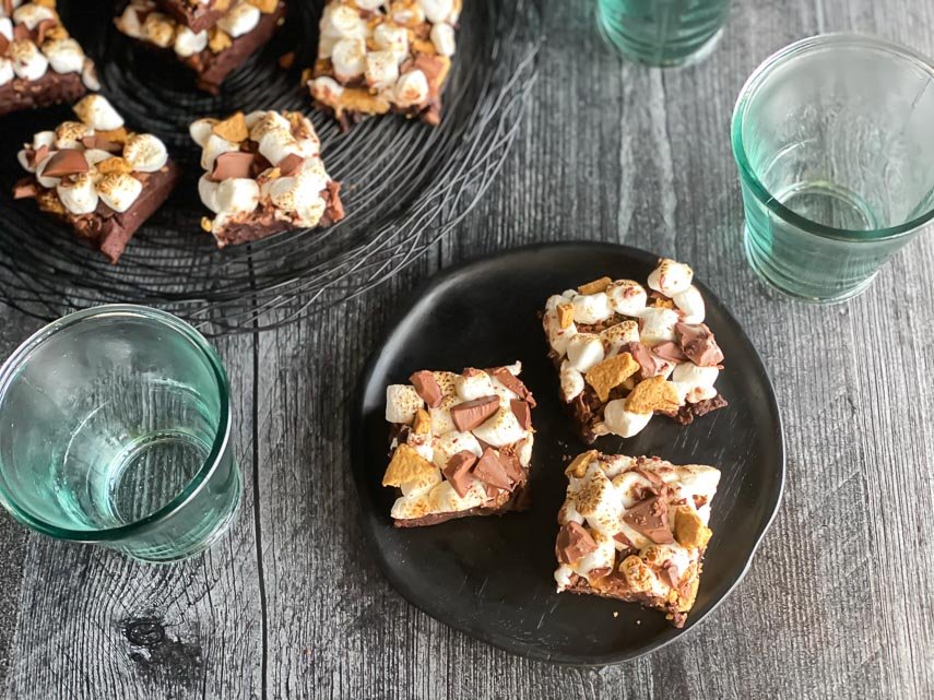 One-Bowl S’Mores Brownies