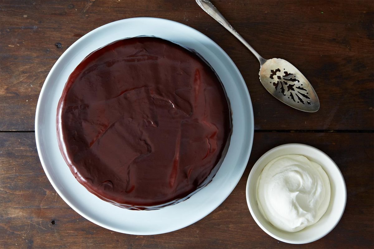 Sam's Favorite Chocolate Cake With Cherry Jam