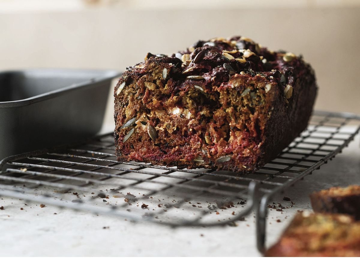 Ottolenghi's Beet, Caraway, & Goat Cheese Bread