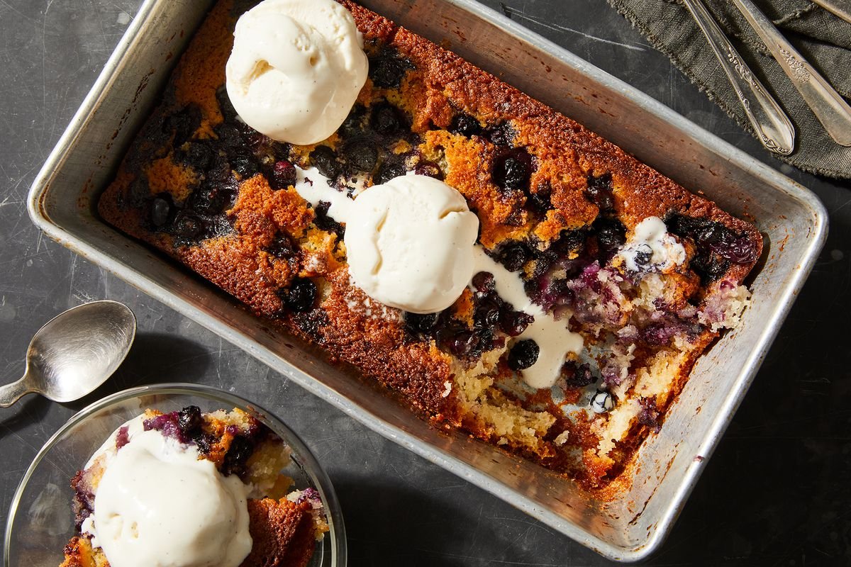 One-Bowl Blueberry Buckle