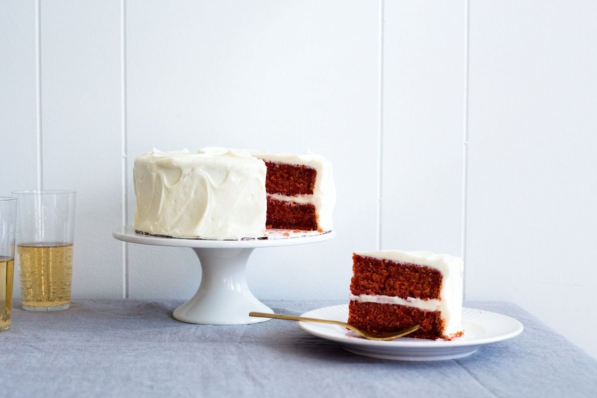Naturally-Dyed Red Velvet Cake with Beets and Cream Cheese Frosting