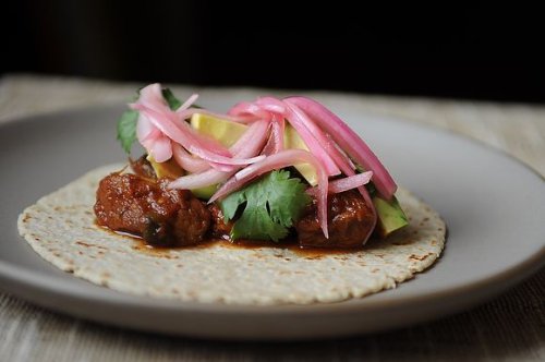 Slow-Cooked Pork Stew Meat Tacos