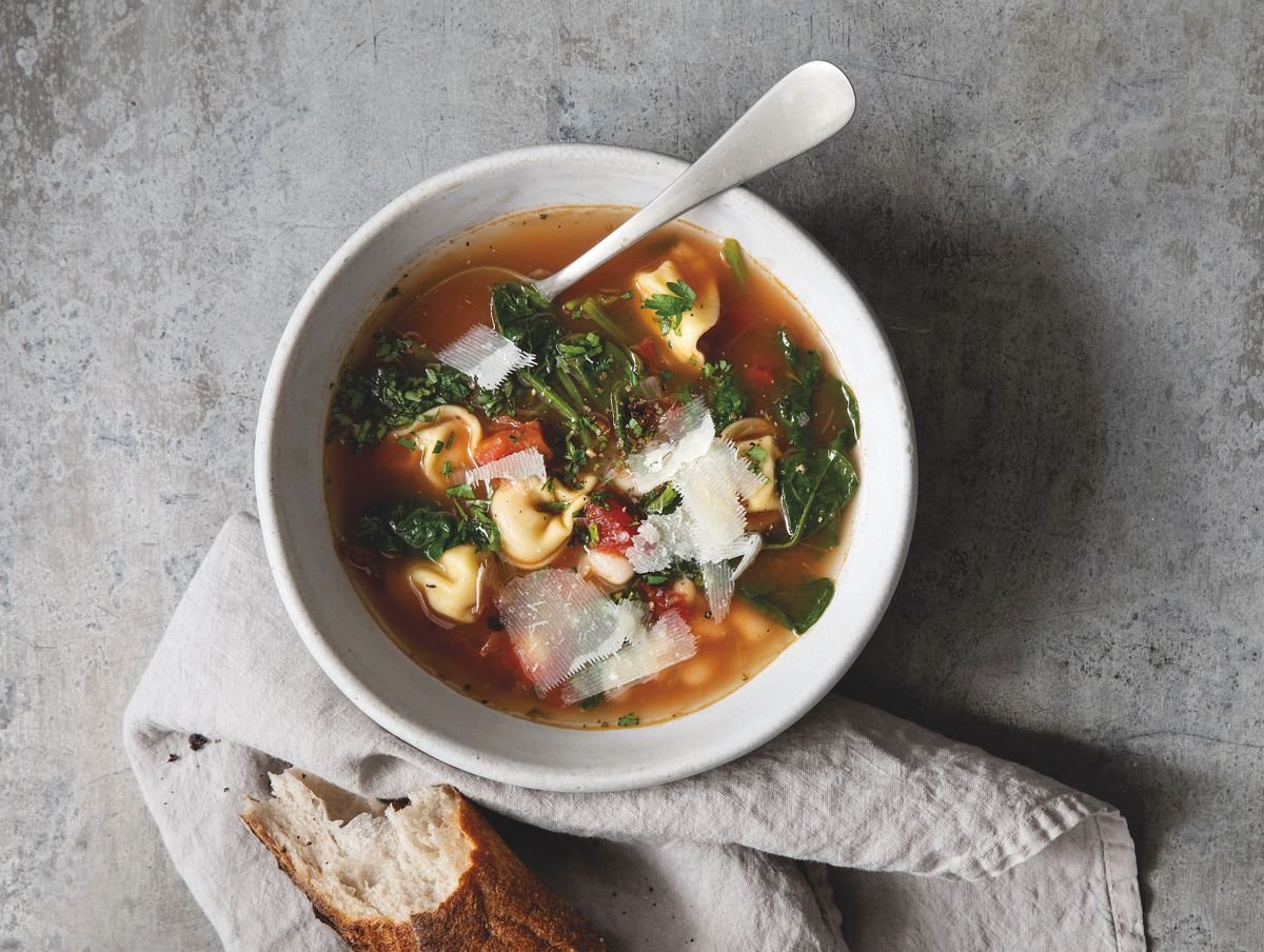 Spinach Tortellini Soup by Joanna Gaines