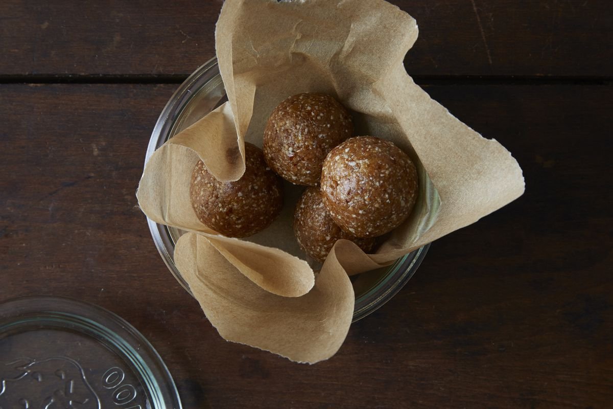Apricot, Date, and Cashew Snack Balls