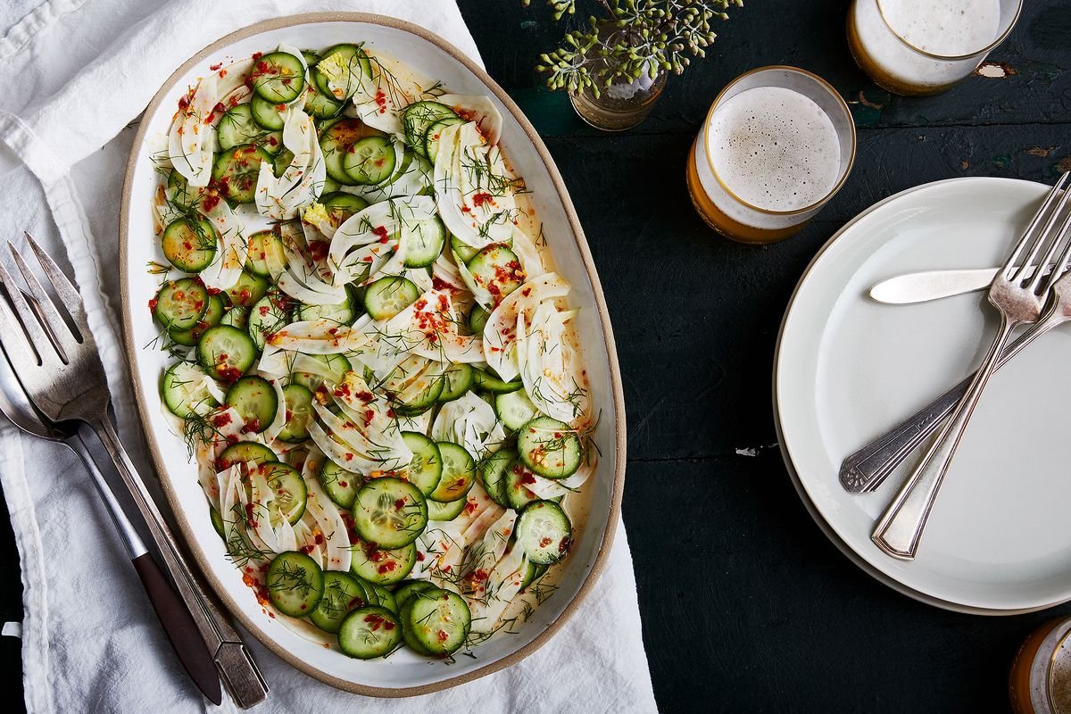 Cucumber and Fennel Salad with a Chinese Vinaigrette