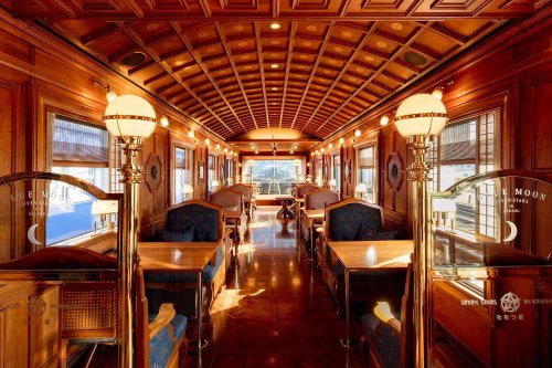 See Inside Japan's Stunning Luxury Train with a Traditional Tea Room on Board