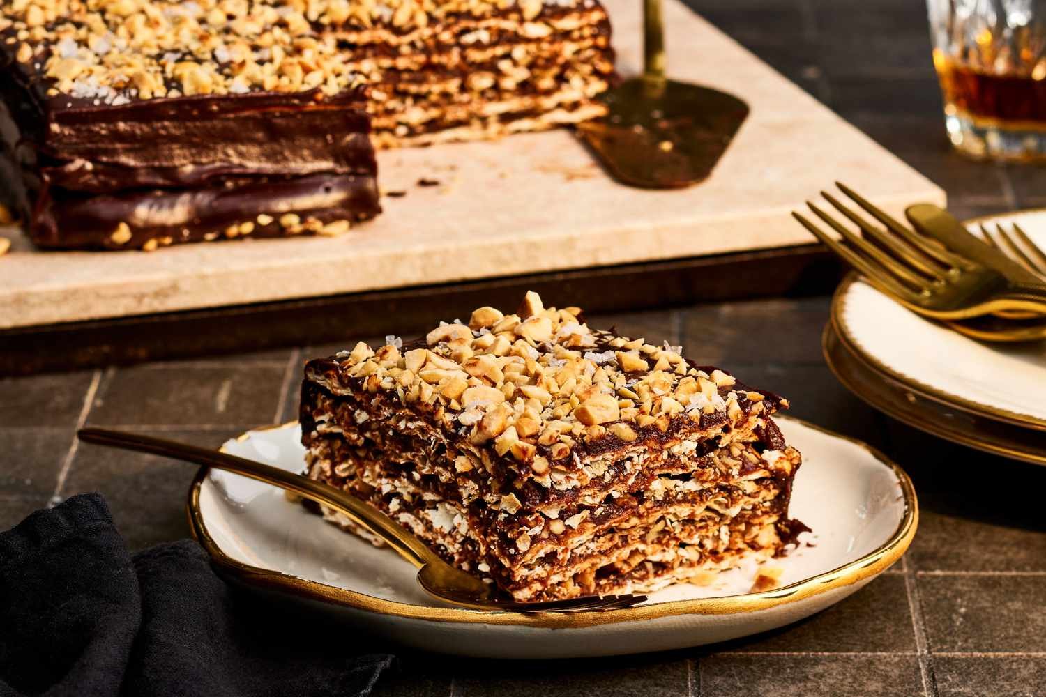 Chocolate-Hazelnut Matzo Cake