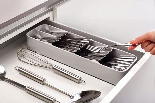 The Secret to a Tidy Kitchen Drawer Is This $12 Utensil Organizer with a Clever Design You Have to See