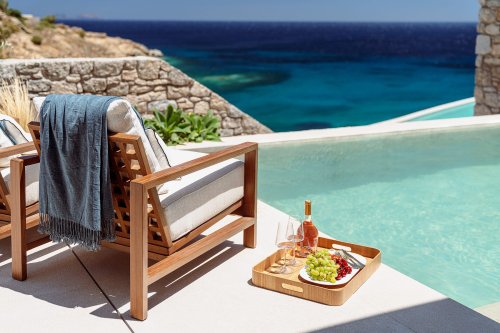 This New Mykonos Hotel Comes with a Rare Private Beach and Some of the Best Food on the Island