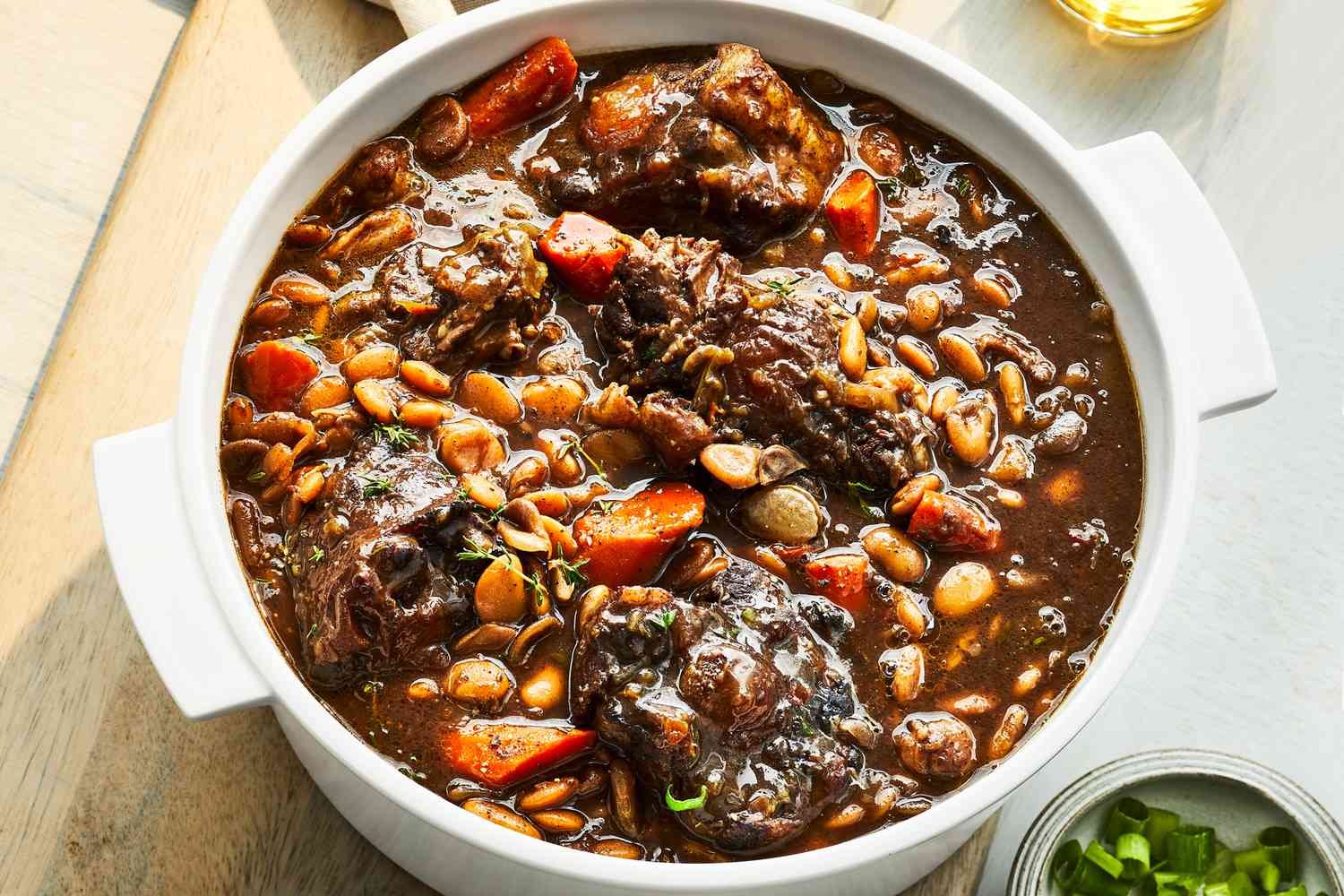 Jamaican Braised Oxtails with Carrots and Chiles