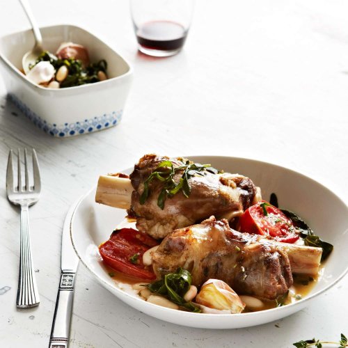 Braised Lamb Shanks with Roasted Tomatoes