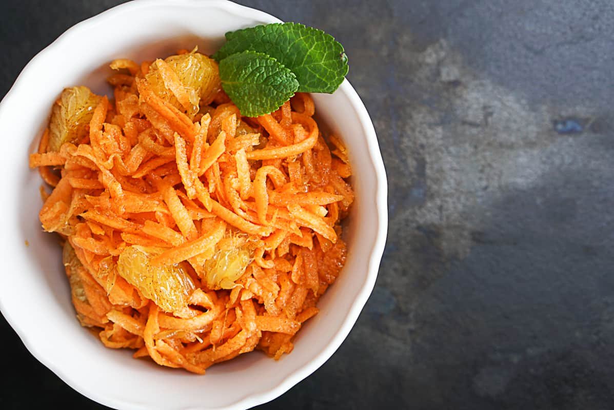 Moroccan Carrot Salad With Orange And Mint