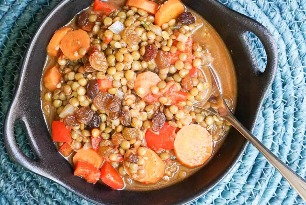 Moroccan-Inspired Harissa Lentils Stew Recipe