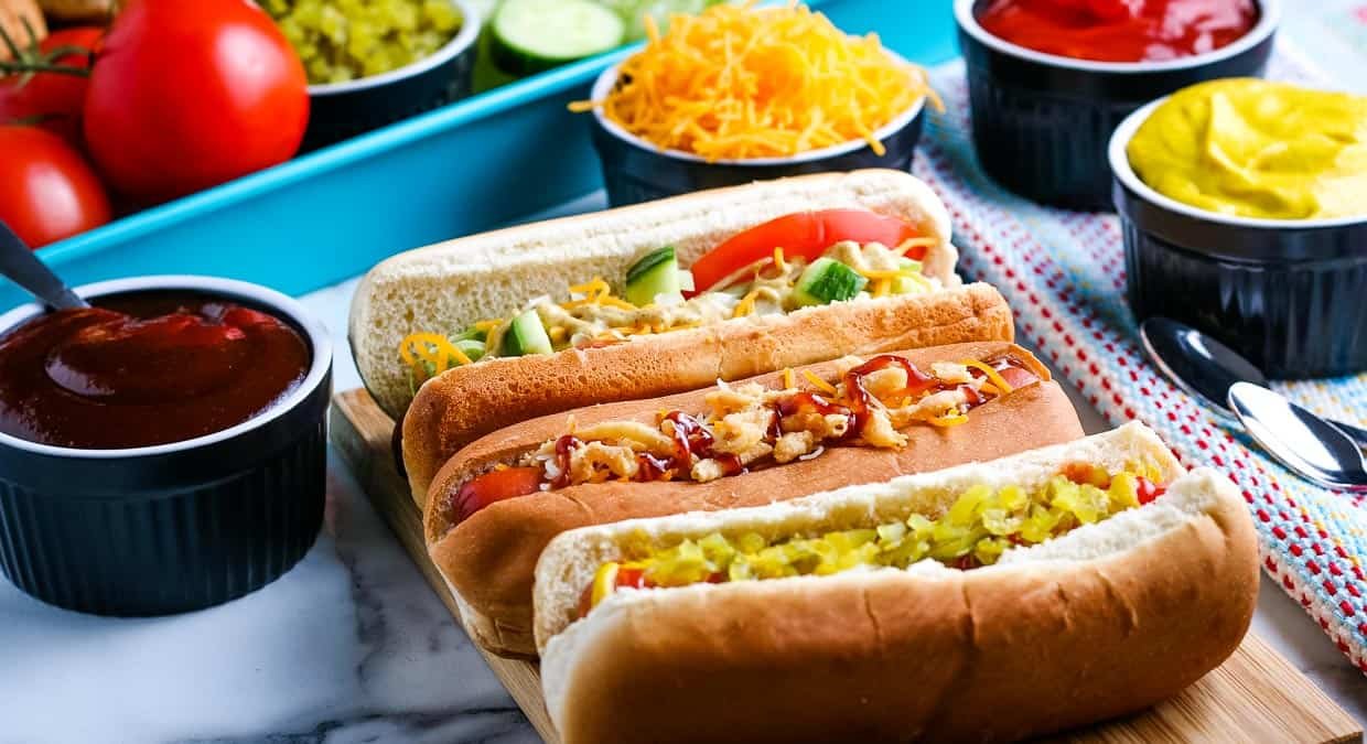 Dog-gone delicious: Spice up your party with a hot dog bar