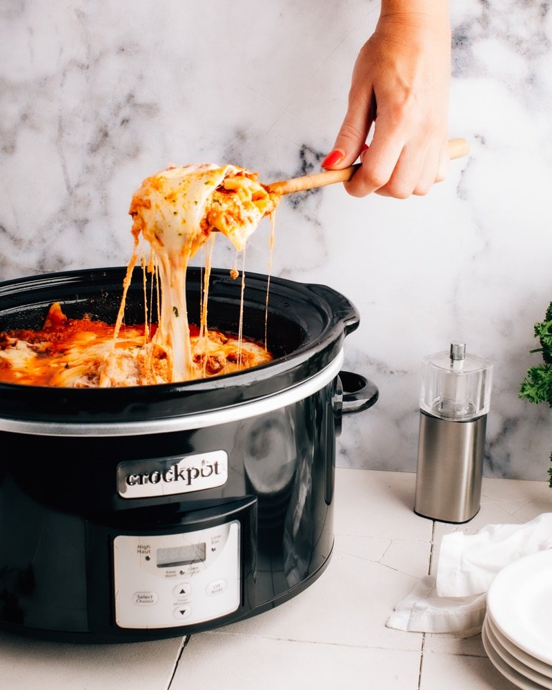 Crockpot Lasagna Recipe (Easy, Cheesy + DELICIOUS!)