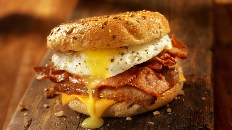Swap Out The Bacon For Buttery Carbonara Breakfast Sandwiches