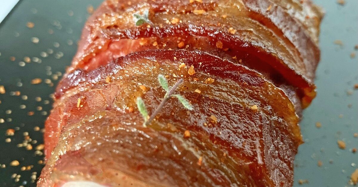 Smoked Pork Tenderloin Wrapped in Bacon