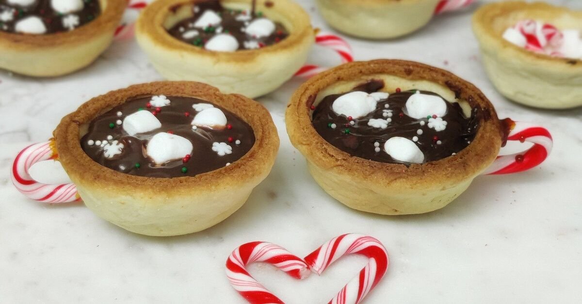 Hot Chocolate Cookie Cups