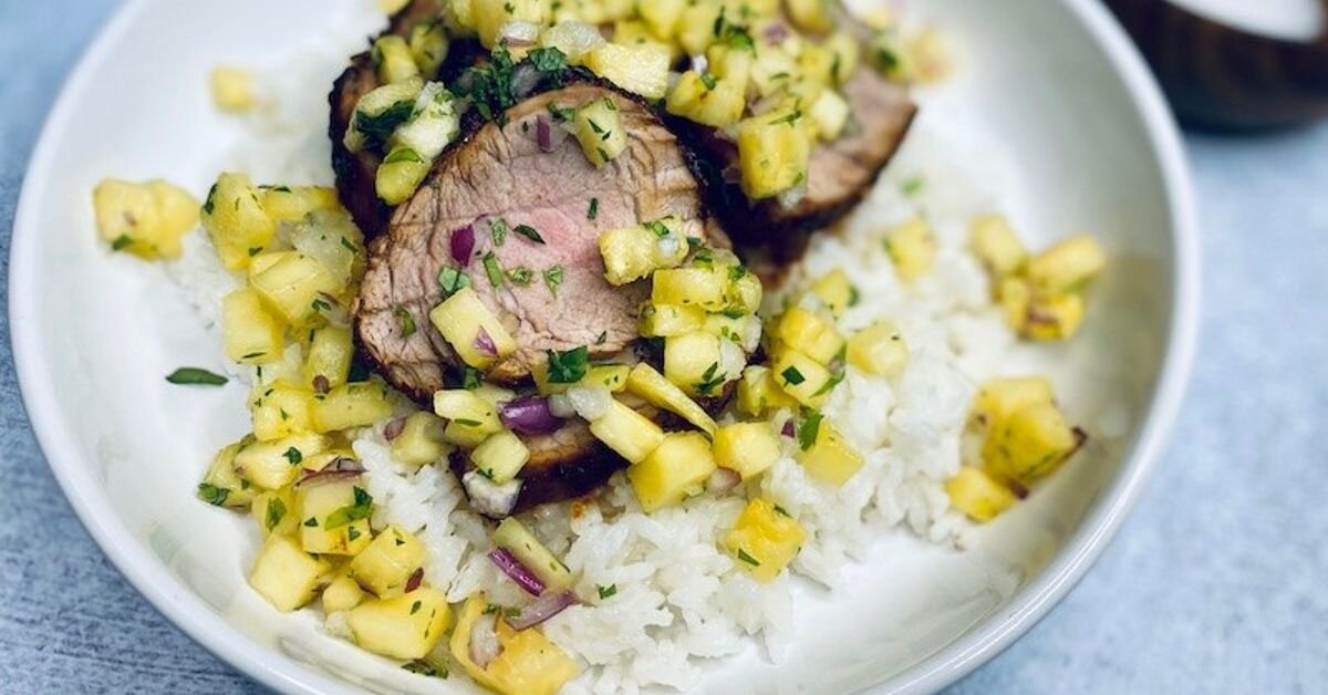 Pineapple Cajun Pork Tenderloin