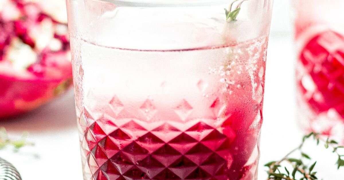 Festive Cranberry Pomegranate CBD Mocktail