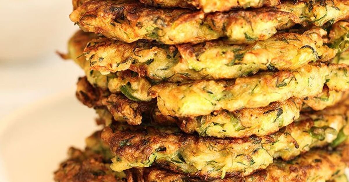 The Best Savoury Zucchini Pancakes (Courgette Pancakes)