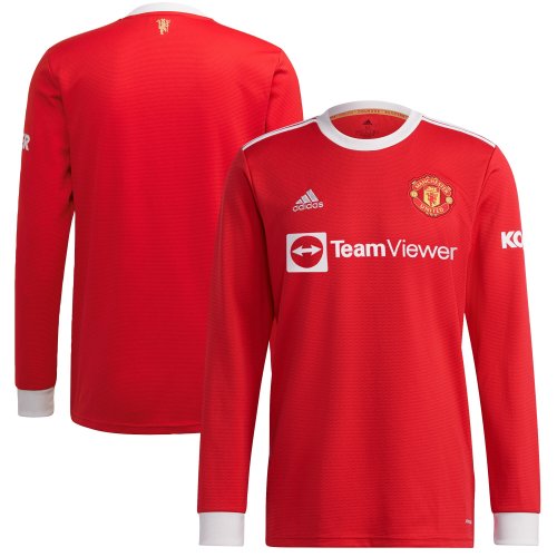 Manchester United Home Shirt 2021-22-Long Sleeve