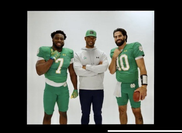 Notre Dame teases Shamrock Series uniform in 'The Hangover' fashion