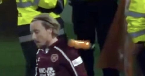Celtic fan arrested over Barrie McKay incident after bottle hit Hearts star