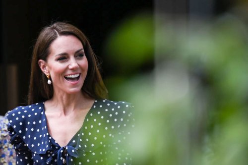 Kate Middleton Keeps It Classic in Alessandra Rich Dress & Slingback