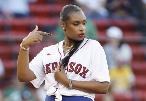 Jennifer Hudson Throws Pitch in an Unexpected Chic Twist on Baseball Uniforms at Red Sox Game