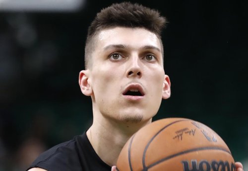 Miami Heat Baller Tyler Herro’s ‘Backstreet Boys’ Outfit Goes Viral With ‘Dirtied’ Sneakers Courtside at Celtics Game 5 NBA Finals
