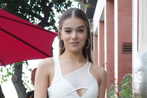Hailee Steinfeld Debuts White-Hot Midi Dress by Hervé Léger x Law Roach With Pumps at Launch Party