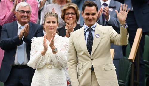 Roger Federer’s Wife Mirka Federer Dons Lacy White Dress and Heels at ...